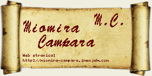 Miomira Čampara vizit kartica